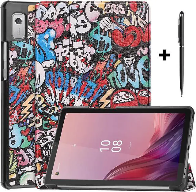 Main image of Case for Lenovo Tab M9 2023 9 inch Tablet Model TB-310XU / TB-310FU, Slim Lightweight Stand Hard Shell Protective Cover with Stylus Pen