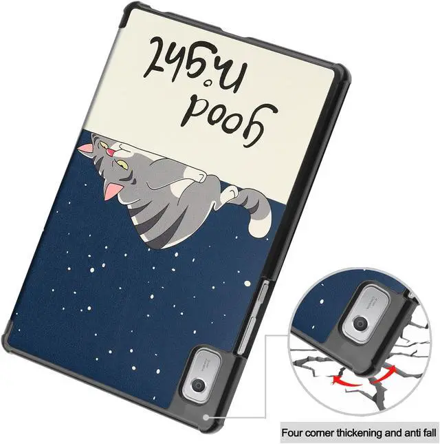 Alt view image 6 of 7 - Case for Lenovo Tab M9 2023 9 inch Tablet Model TB-310XU / TB-310FU, Slim Lightweight Stand Hard Shell Protective Cover with Stylus Pen