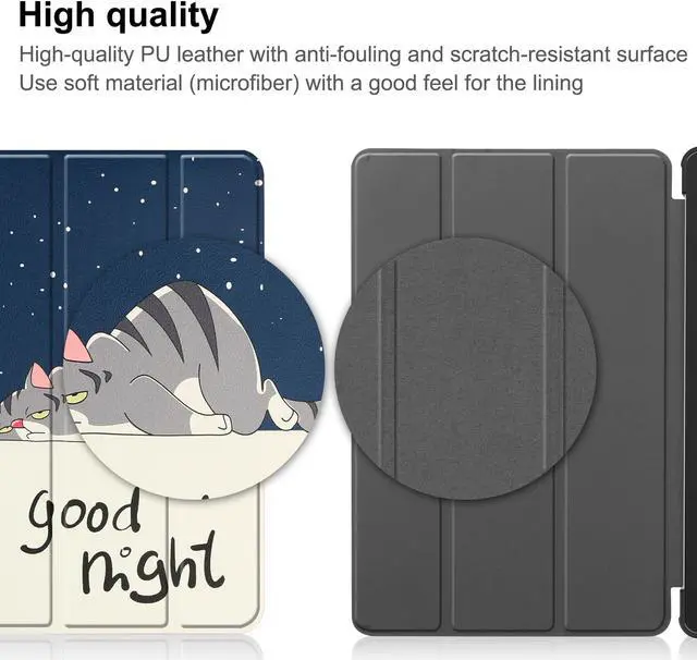 Alt view image 7 of 7 - Case for Lenovo Tab M9 2023 9 inch Tablet Model TB-310XU / TB-310FU, Slim Lightweight Stand Hard Shell Protective Cover with Stylus Pen