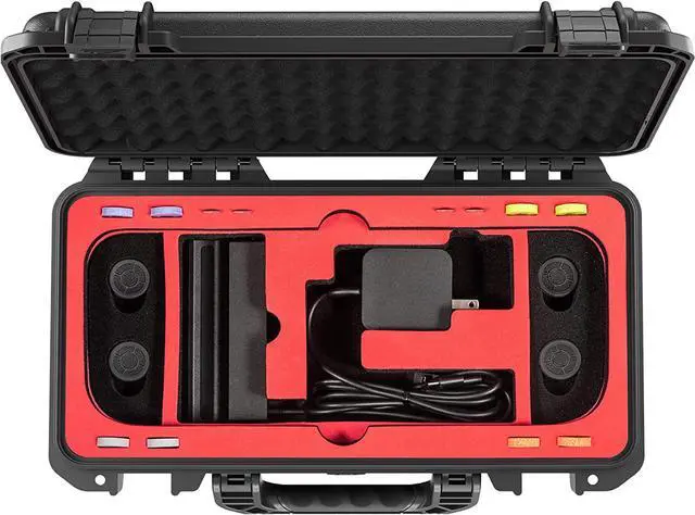 Alt view image 4 of 7 - Travel Carrying Case for Steam Deck, Professional Deluxe Waterproof Case Soft Lining Hard Travel Case for Steam Deck and Other Accessories