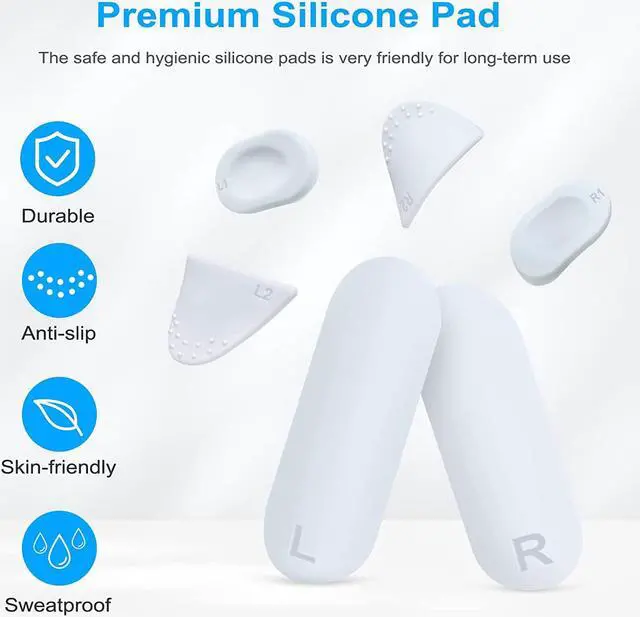 Alt view image 4 of 7 - Silicone Controller Pad for PSVR2,4 in 1 Accessories Kit for PS VR2 Controller with Anti-Slip Handle Cover Grip Protection