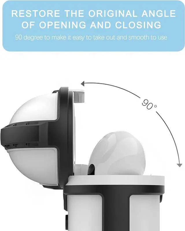 Alt view image 5 of 7 - AirPods 3rd Generation 2021 Case, Compatible Wireless Charging, LED Light Visible, IP68 Waterproof Shockproof Dustproof Full-Body Protective Cover for AirPods 3 with Keychain White