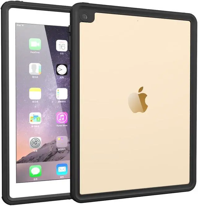 Alt view image 5 of 7 - iPad Pro 9.7 / iPad Air 2 Waterproof case, Water Resistant IP68 360 Degree All Round Protective Cover Ultra Slim Dust/Snow Proof with Shoulder Strap for Apple iPad Pro 9.7'' 2016 / iPad Air 2 9.7 Inch