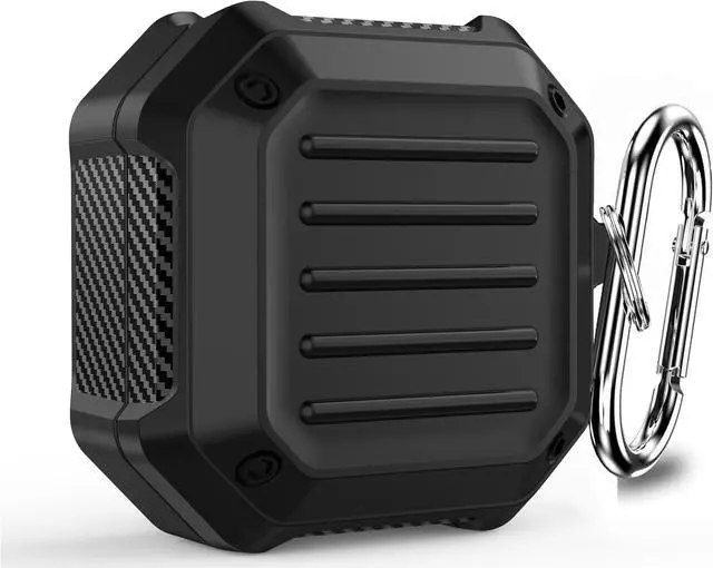 Main image of Armor Cover for Samsung Galaxy Buds 2 Pro Case/Galaxy Bus Pro Case/Galaxy Buds 2 Skin/Galaxy Buds Live with Lock, Shockproof Protective Cover Cases with Keychain