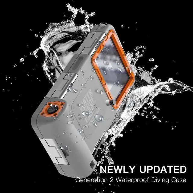 Alt view image 2 of 7 - Professional 15m/50ft Snorkeling Underwater Phone case with Lanyard, Diving Swimming for Phone Screen in Size 4.7-6.9 inches Photo Video Waterproof Housing for iPhone Huawei Samsung Series etc