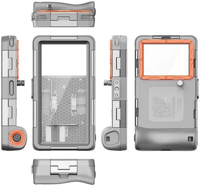 Alt view image 7 of 7 - Professional 15m/50ft Snorkeling Underwater Phone case with Lanyard, Diving Swimming for Phone Screen in Size 4.7-6.9 inches Photo Video Waterproof Housing for iPhone Huawei Samsung Series etc