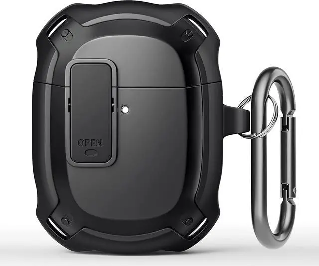 Main image of Compatible with Google Pixel Buds A Case Cover [Front LED Visible] Shockproof Protective Case with Keychain Secure Lock Design Hard PC Case Cover for Pixel Buds A 2021