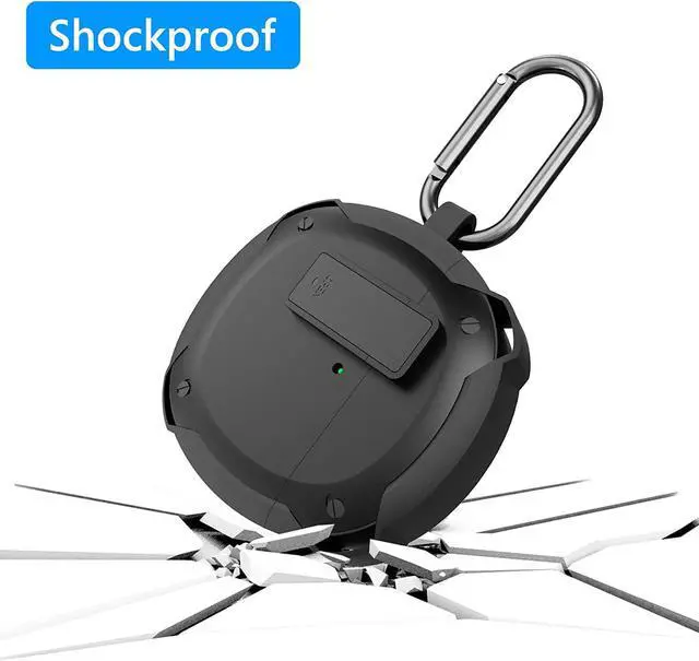 Alt view image 2 of 6 - Case Cover Compatible with Huawei Freebuds 4E, Freebuds 4 True Wireless Earbuds, Earphones Skin Cover, Protective Carrying Case with Keychain Hook, Charging Port Accessible
