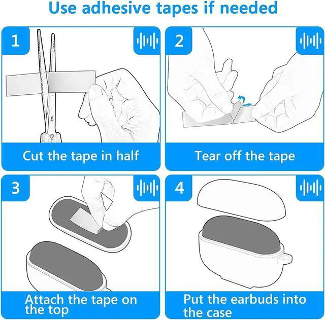 Alt view image 6 of 6 - Case Cover Compatible with Huawei Freebuds 4E, Freebuds 4 True Wireless Earbuds, Earphones Skin Cover, Protective Carrying Case with Keychain Hook, Charging Port Accessible