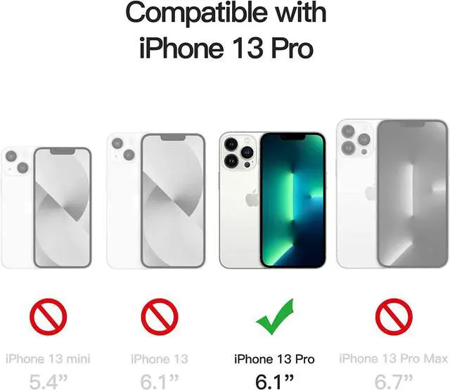 Alt view image 2 of 7 - For iPhone 13 Pro 6.1 inch Case with Magnetic Invisible Stand [Compatible with Magsafe] Shockproof Slim Translucent Matte Cover [Tempered Glass Screen Protector + Camera Lens Protector] Blue