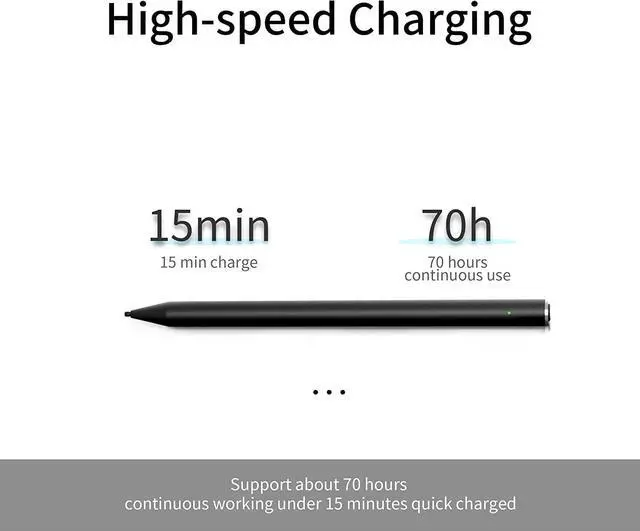 Alt view image 5 of 6 - Bluetooth 4.2 Stylus Pen for Microsoft Surface Pro 9/8/X/7/6/5/4/3/Laptop 5/4/3/2/1/X/Book/Studio and Other Tablets with 4069 Pressure and Tilt Sensitivity,Palm Rejection,Magnetic Design