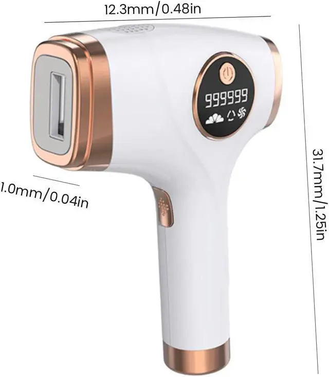 Alt view image 2 of 7 - IPL Permanent Hair Removal Machine 5 Levels Body Removal Device Auto and Manual Facial Body Hair Trimmer Electric Hair Epilator Machine for Women Girls Home Travel