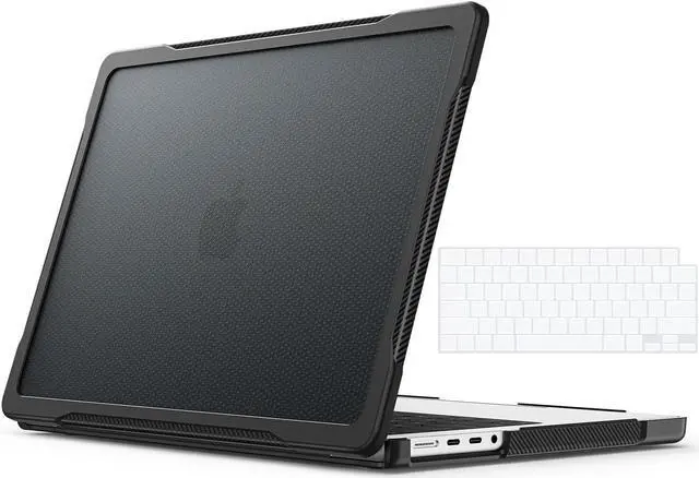 Main image of Compatible with MacBook Pro 14 inch Case 2023 2022 2021 Release M2 A2779 A2442 M1 Pro/Max Chip with Touch ID, Heavy Duty Rugged Hard Shell Shockproof Cover with Keyboard Skin