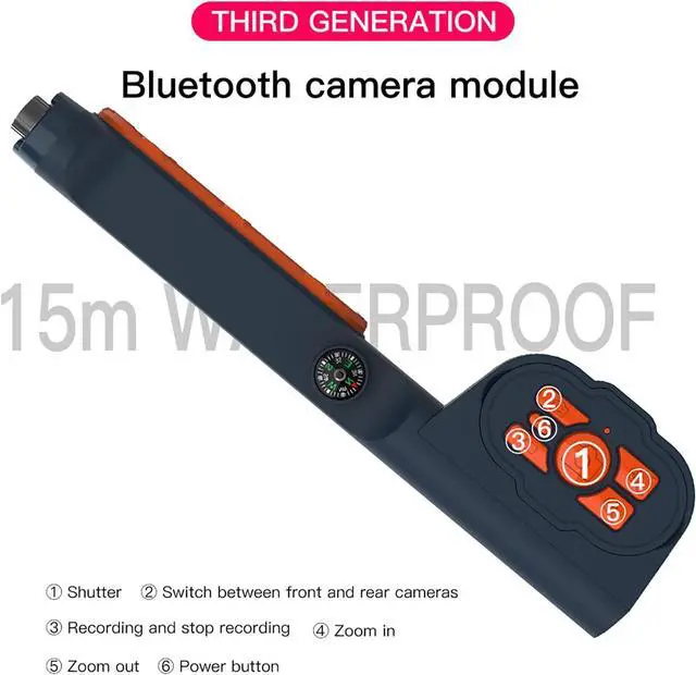 Alt view image 4 of 7 - Underwater Snorkeling Diving Waterproof Phone Case for iPhone Samsung Galaxy LG Huawei Series Smartphone Below 6.7 inch Universal, Bluetooth Connection Control Cameras Zoom Video with APP