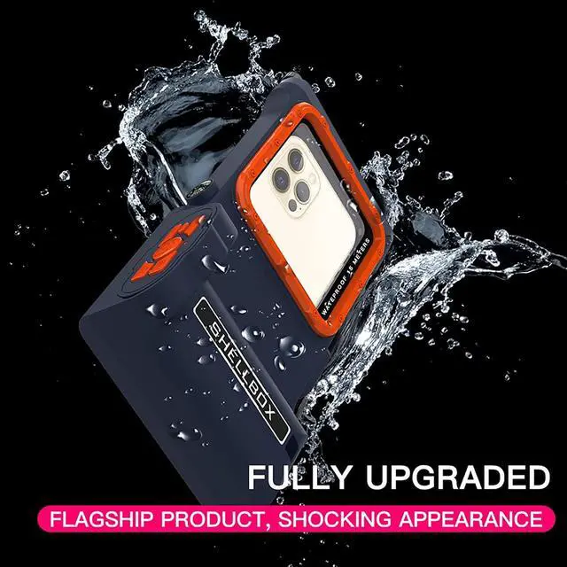 Alt view image 2 of 7 - Underwater Snorkeling Diving Waterproof Phone Case for iPhone Samsung Galaxy LG Huawei Series Smartphone Below 6.7 inch Universal, Bluetooth Connection Control Cameras Zoom Video with APP