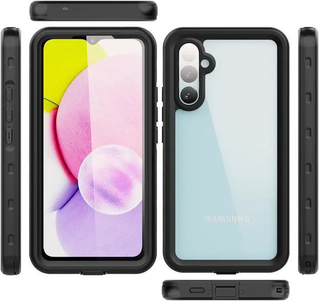 Alt view image 6 of 7 - Compatible for Samsung Galaxy A34 5G Case Waterproof, Built-in HD Clear Screen Protector, 360 Degree Full Shockproof Bumper, Professional Waterproof Case Cover for Galaxy A34 5G 2023