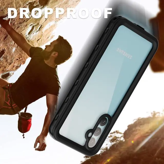 Alt view image 3 of 7 - Compatible for Samsung Galaxy A34 5G Case Waterproof, Built-in HD Clear Screen Protector, 360 Degree Full Shockproof Bumper, Professional Waterproof Case Cover for Galaxy A34 5G 2023