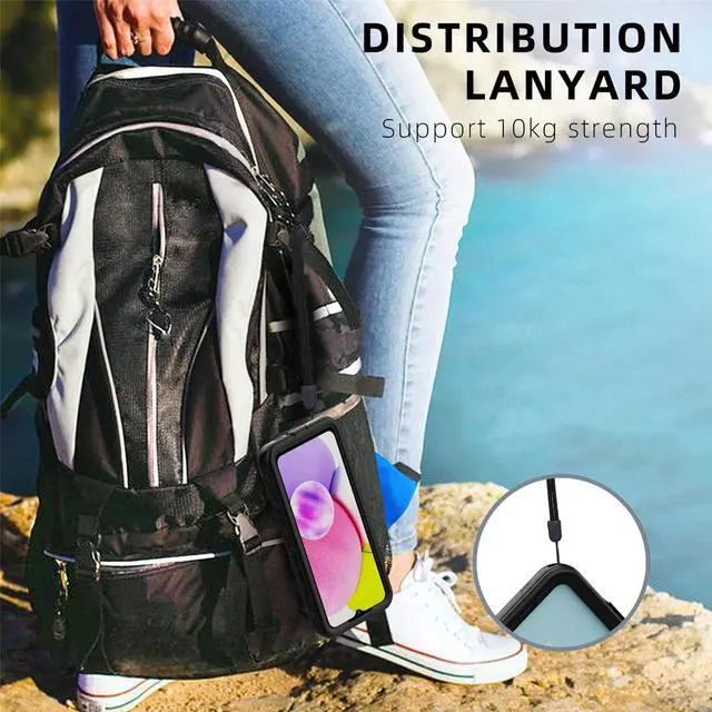 Alt view image 5 of 7 - Compatible for Samsung Galaxy A34 5G Case Waterproof, Built-in HD Clear Screen Protector, 360 Degree Full Shockproof Bumper, Professional Waterproof Case Cover for Galaxy A34 5G 2023