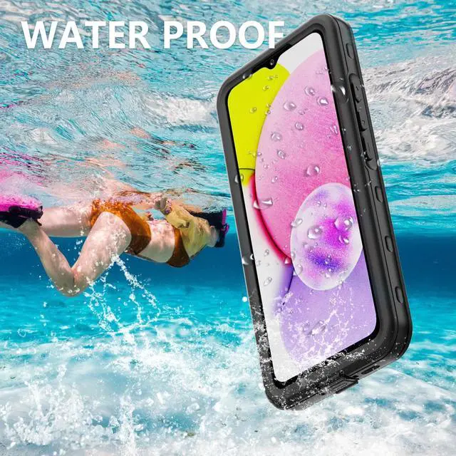 Alt view image 2 of 7 - Compatible for Samsung Galaxy A34 5G Case Waterproof, Built-in HD Clear Screen Protector, 360 Degree Full Shockproof Bumper, Professional Waterproof Case Cover for Galaxy A34 5G 2023