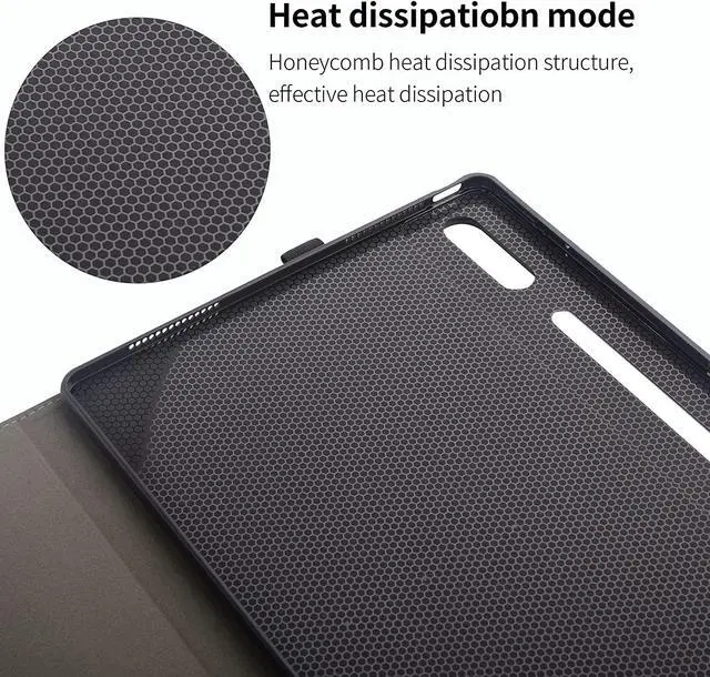 Alt view image 5 of 7 - Case for Lenovo Legion Y900 14.5 inch 2023 - Multiple Angle Viewing Business Cover Magnetic Tablet Wallet Leather Cover with Stylus Holder, Universal Stylus Pen