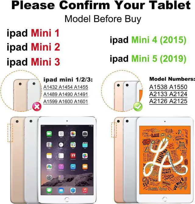 Alt view image 2 of 5 - iPad Mini 5 Case 2019 iPad Mini 4 Case with Pencil Holder Shockproof 360 Degree Rotation Cover with Kickstand Hand Strap Shoulder Strip Protective Case for iPad Mini 5th iPad Mini 4th Generation