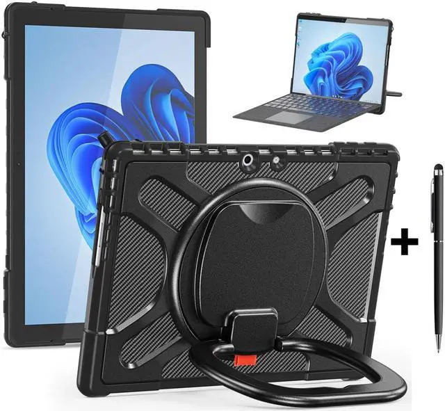 Main image of Protective Case for Microsoft Surface Pro 9 13 inch 2022, Heavy Duty Shockproof Cover with Kickstand, Universal Stylus Pen and Hand Strap, Compatible with Type Cover Keyboard