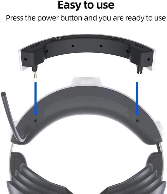 Alt view image 5 of 7 - External Audio Amplifier For PSVR2 Headset External 3.5mm Wireless Speaker for PlayStation VR2 Accessories