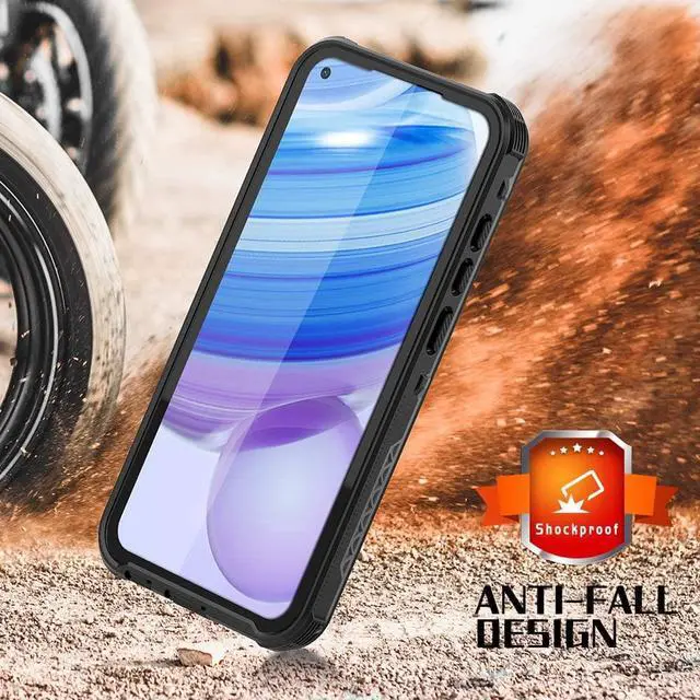 Alt view image 3 of 7 - Waterproof Case for Xiaomi Redmi Note 9, IP68 Waterproof 360 Degree Full Body Protection Case Shockproof Snowproof Dustproof Heavy Duty Cover Case Built-in Screen Protector