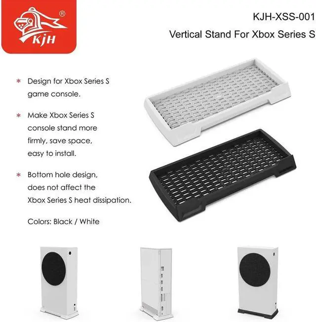 Alt view image 5 of 5 - Vertical Stand Compatible with Xbox Series S Console White