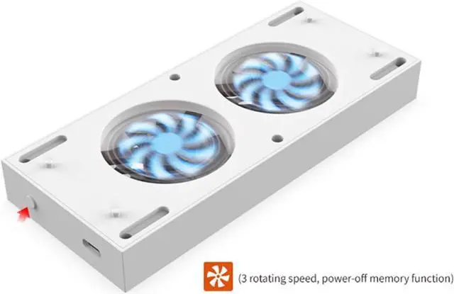 Alt view image 2 of 7 - Vertical Cooling Fans Stand for Xbox Series S Console Smart Xbox Series S Cooler Fan Temperature Controlled 3 Levels Adjustable Speed with Type-C Power Input