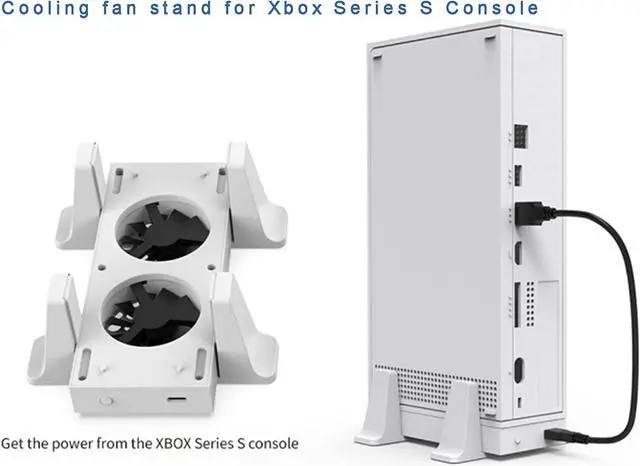 Main image of Vertical Cooling Fans Stand for Xbox Series S Console Smart Xbox Series S Cooler Fan Temperature Controlled 3 Levels Adjustable Speed with Type-C Power Input
