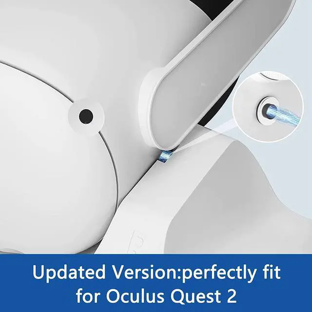 Alt view image 2 of 6 - Upgraded Charging Dock for Meta Quest 2,VR Headset Charging Stand for Oculus Quest 2,Simultaneously Magnetic Charging Headset and Touch Controller, Charging Dock Supports LED Indicator