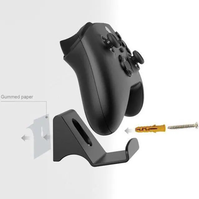 Alt view image 4 of 5 - 2 Pcs Wall Hanging Bracket Game Handle Controller Headset Hook Hanger For Nintendo PS5/Xbox/Switch Pro gamepad