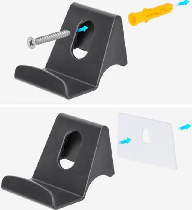 Alt view image 2 of 5 - 2 Pcs Wall Hanging Bracket Game Handle Controller Headset Hook Hanger For Nintendo PS5/Xbox/Switch Pro gamepad