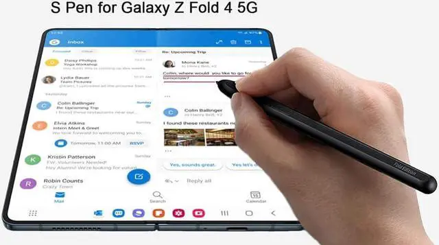 Alt view image 2 of 7 - Galaxy Z Fold 4 Stylus Pen Compatible with Galaxy Z Fold 4 / Galaxy Z Fold 3 S Pen Fold Edition Replacement for Samsung Galaxy Z Fold 4 / Fold 3 5G Touch Stylus S Pen + Tips/Nibs