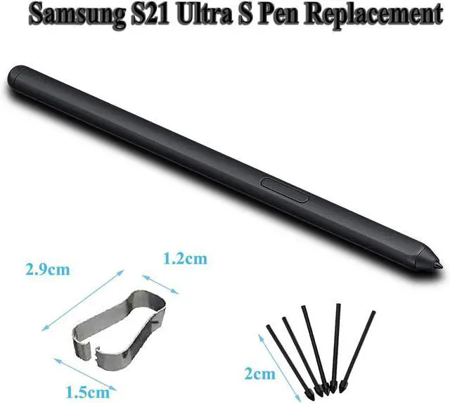 Alt view image 4 of 7 - Galaxy S21 Ultra S Pen Replacement with Free Nibs for Samsung Galaxy S21 Ultra 5G Stylus S Pen + 5pcs Pen Tips/Nibs, Without Bluetooth