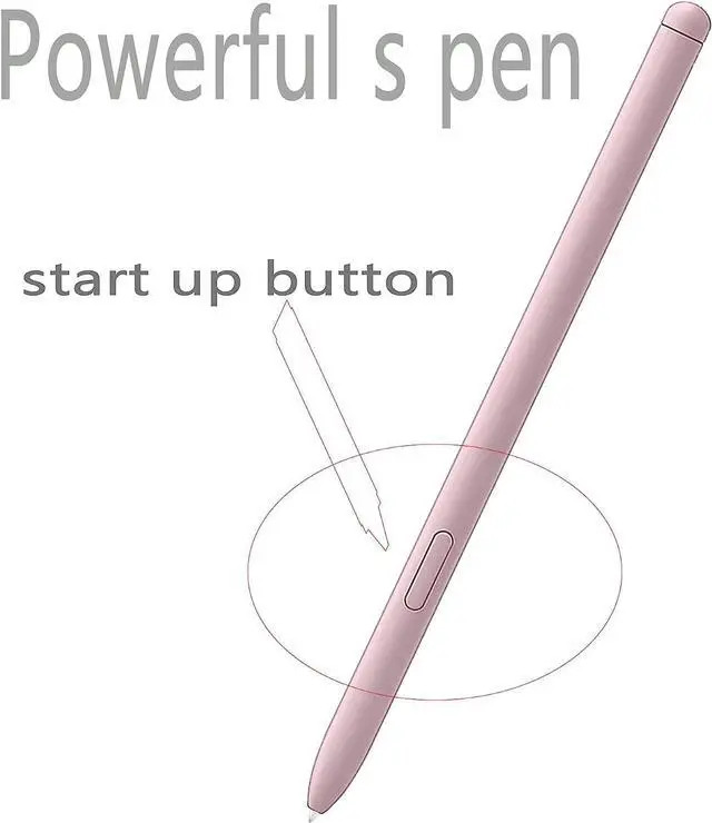 Alt view image 2 of 6 - Galaxy Tab S6 Lite 10.4" S Pen Stylus Replacement Touch Pen for Samsung Galaxy Tab S6 Lite 10.4 inch SM-P610N SM-P615 SM-P610 SM-P613, SM-P619 with Tips Pink