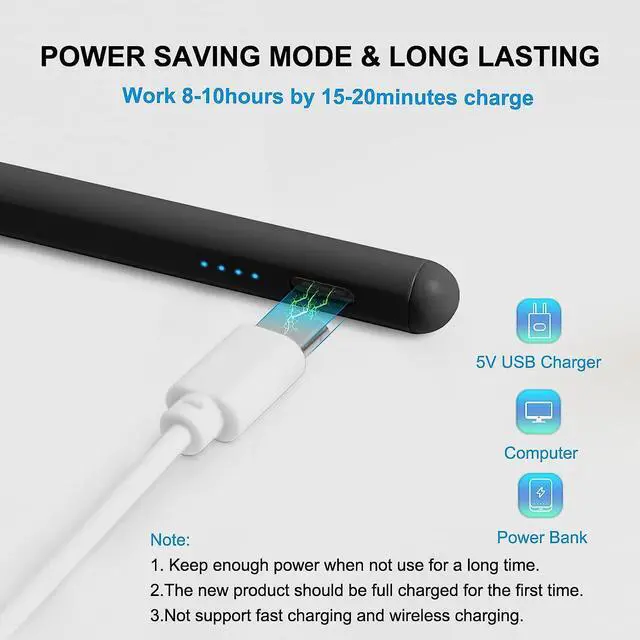 Alt view image 6 of 7 - Stylus Pen for iPad with Palm Rejection - Apple Pencil for iPad 10/9th Gen,Compatible with iPad Pro 11&12.9 inch, iPad Mini 6th/5th, iPad Air 3/4/5, iPad 6/7/8th Gen - Perfect for Writing and Drawing