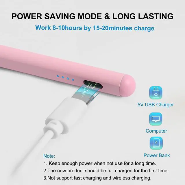 Alt view image 6 of 7 - Stylus Pen for iPad with Palm Rejection - Apple Pencil for iPad 10/9th Gen,Compatible with iPad Pro 11&12.9 inch, iPad Mini 6th/5th, iPad Air 3/4/5, iPad 6/7/8th Gen - Perfect for Writing and Drawing