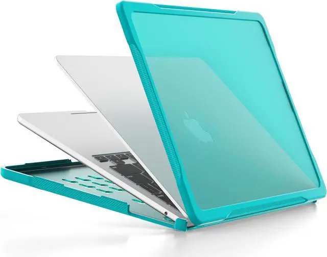 Alt view image 2 of 7 - Compatible with MacBook Air 13.6 inch Case 2022 2023 Release A2681 M2 Chip Liquid Retina Display Touch ID, Heavy Duty Rugged Hard Shell Shockproof Cover with Keyboard Skin Blue