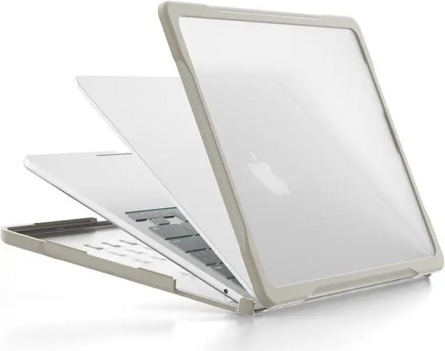 Alt view image 2 of 7 - Compatible with MacBook Air 13.6 inch Case 2022 2023 Release A2681 M2 Chip Liquid Retina Display Touch ID, Heavy Duty Rugged Hard Shell Shockproof Cover with Keyboard Skin Khaki