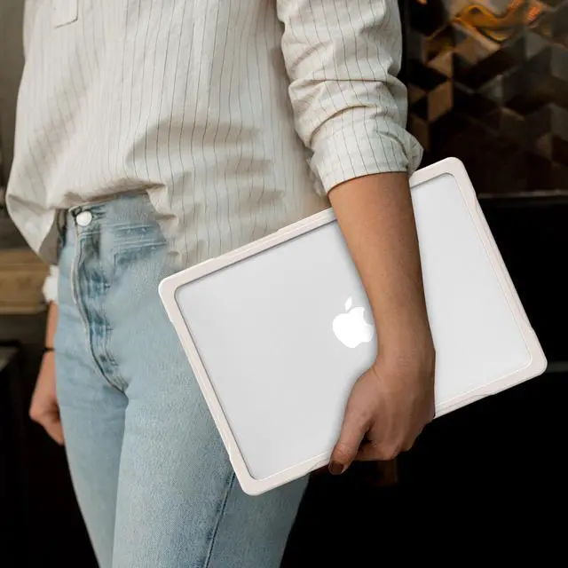 Alt view image 5 of 7 - Compatible with MacBook Air 13.6 inch Case 2022 2023 Release A2681 M2 Chip Liquid Retina Display Touch ID, Heavy Duty Rugged Hard Shell Shockproof Cover with Keyboard Skin Khaki