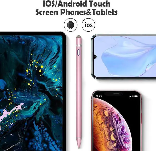 Alt view image 4 of 7 - Active Stylus Pen for Touch Screens, Dual Pen Tips for iOS & Android Drawing & Writing, High Precise Digital Pencil for iPhone 15/14/13/12/11/X/8/7/6, iPad Air/Pro/Mini, Phone/Tablet/Samsung/Kindle