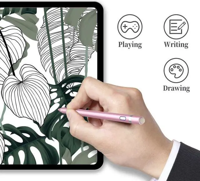 Alt view image 5 of 7 - Active Stylus Pen for Touch Screens, Dual Pen Tips for iOS & Android Drawing & Writing, High Precise Digital Pencil for iPhone 15/14/13/12/11/X/8/7/6, iPad Air/Pro/Mini, Phone/Tablet/Samsung/Kindle