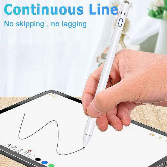 Alt view image 5 of 7 - Active Stylus Pen for Touch Screens, Dual Pen Tips for iOS & Android Drawing & Writing, High Precise Digital Pencil for iPhone 15/14/13/12/11/X/8/7/6, iPad Air/Pro/Mini, Phone/Tablet/Samsung/Kindle