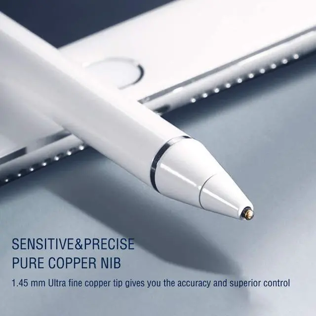 Alt view image 4 of 7 - Active Stylus Pen for Touch Screens, Dual Pen Tips for iOS & Android Drawing & Writing, High Precise Digital Pencil for iPhone 15/14/13/12/11/X/8/7/6, iPad Air/Pro/Mini, Phone/Tablet/Samsung/Kindle