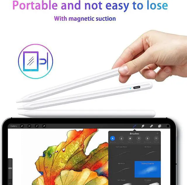 Alt view image 5 of 7 - Stylus Pen, Active Stylus Pen Compatible for iOS and Android Touchscreens/Phones, Rechargeable Stylus Pen with Dual Touch Screen, Stylus Pencil for Apple iPad/iPhone/Android/Samsung Tablet