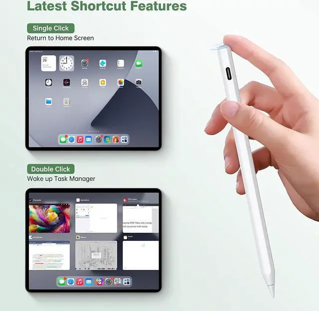 Alt view image 4 of 6 - iPad Pencil 2nd Generation with Magnetic Wireless Charging - Stylus Pen for Apple Pencil Compatible with iPad Pro 11/12.9, iPad 6/7/8/9/10th, iPad Air 3/4/5, iPad Mini 5/6th