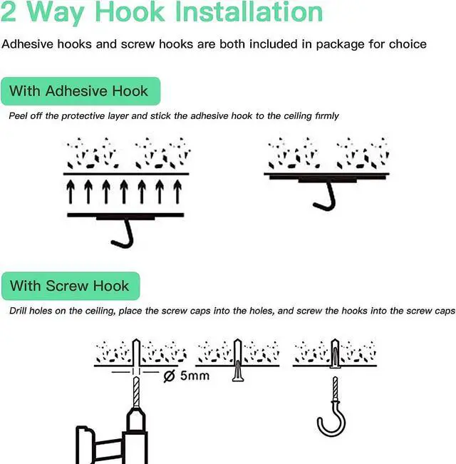 Alt view image 6 of 7 - VR Cable Management System, Ceiling Hooks with Retractable Carabiner, Retractable Ceiling Pulley System for Oculus Quest/Quest 2/HTC Vive/Vive Pro/Oculus Rift/Rift S [6 Packs, Black]