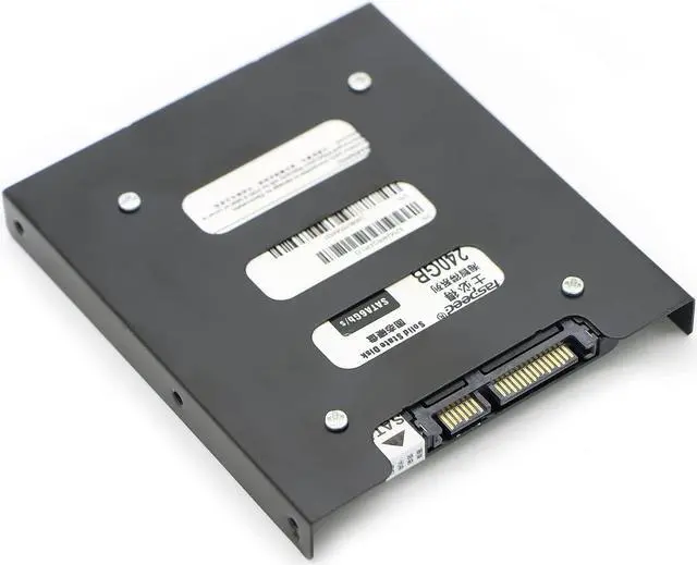 Alt view image 5 of 6 - 2 Pack 2.5" to 3.5" SSD HDD Hard Disk Drive Bays Holder Metal Mounting Bracket Adapter for PC